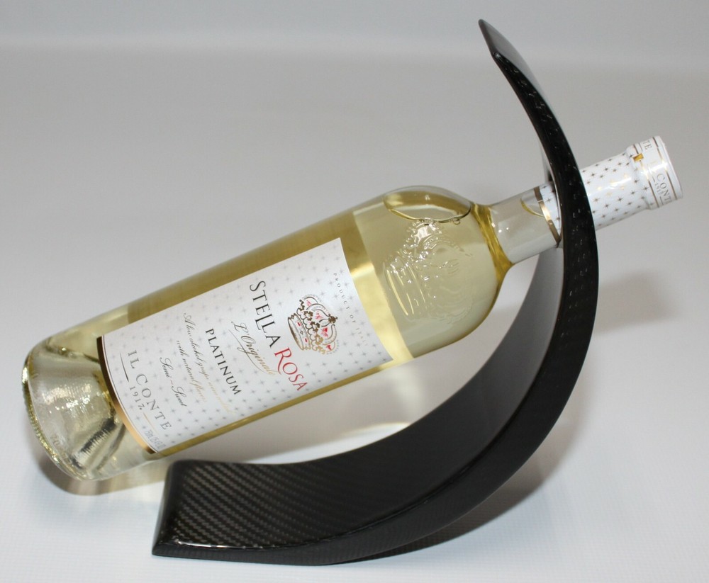 Wine Bottle Holder - 100% Carbon Fiber