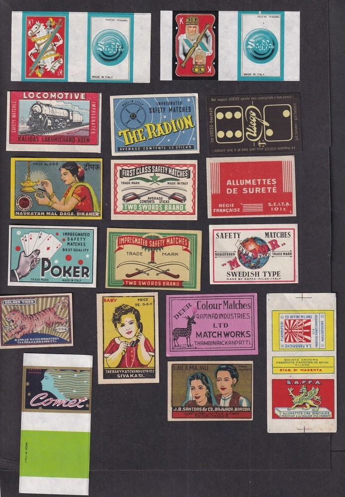Matchbox labels collection (50)