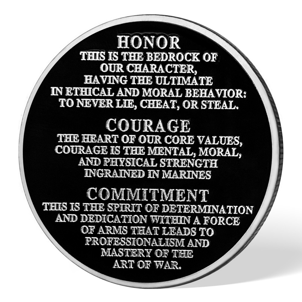 US Navy Special Operations Command Challenge Coin | US Marine Corps Core Values
