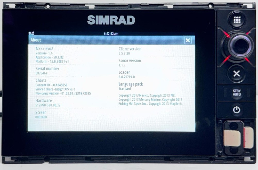 Simrad NSS7 evo2 Touch Screen Multifunction Chartplotter Display MFD