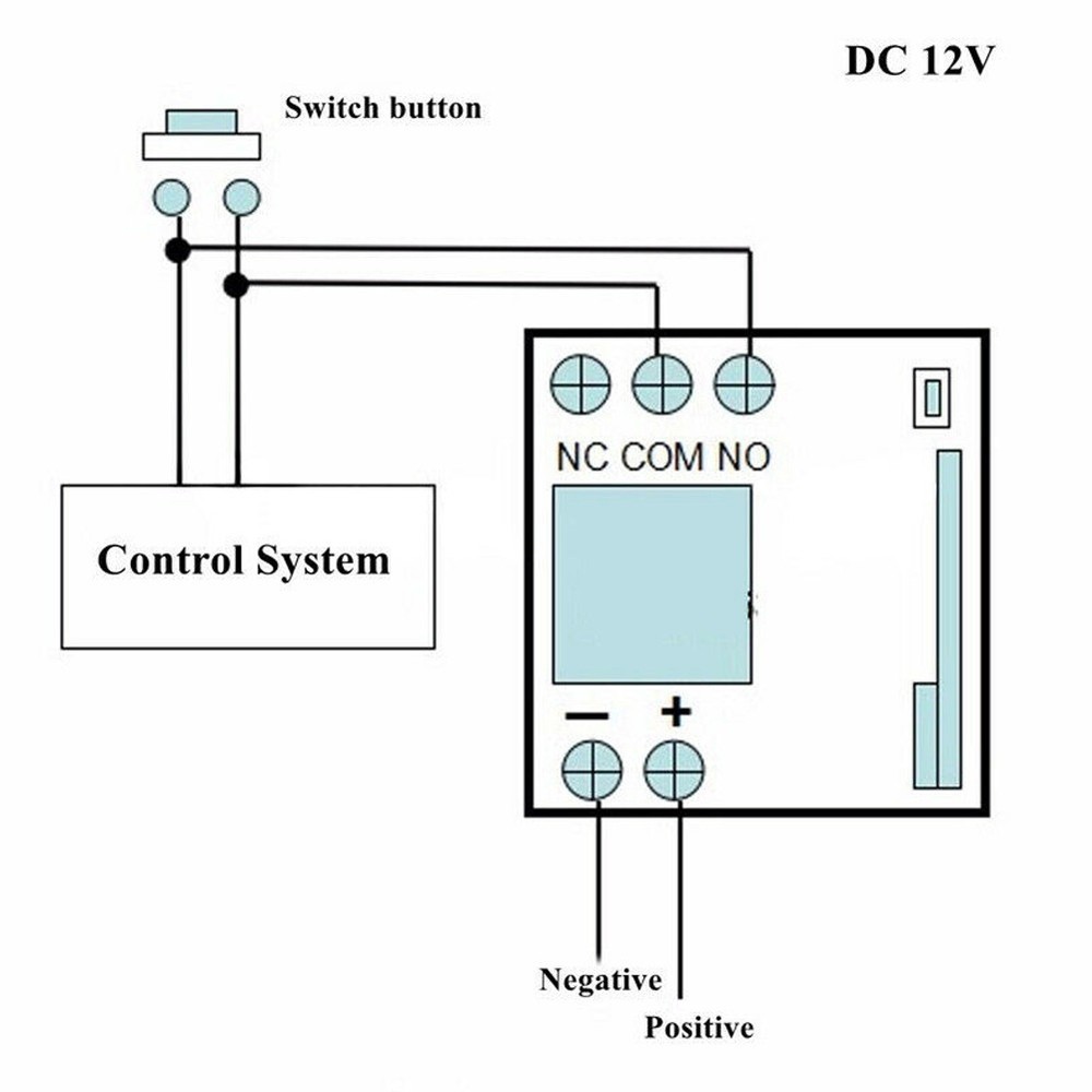 12V Relay/1CH Wireless RF Garage Door Remote Control Switch Receiver Transmitter