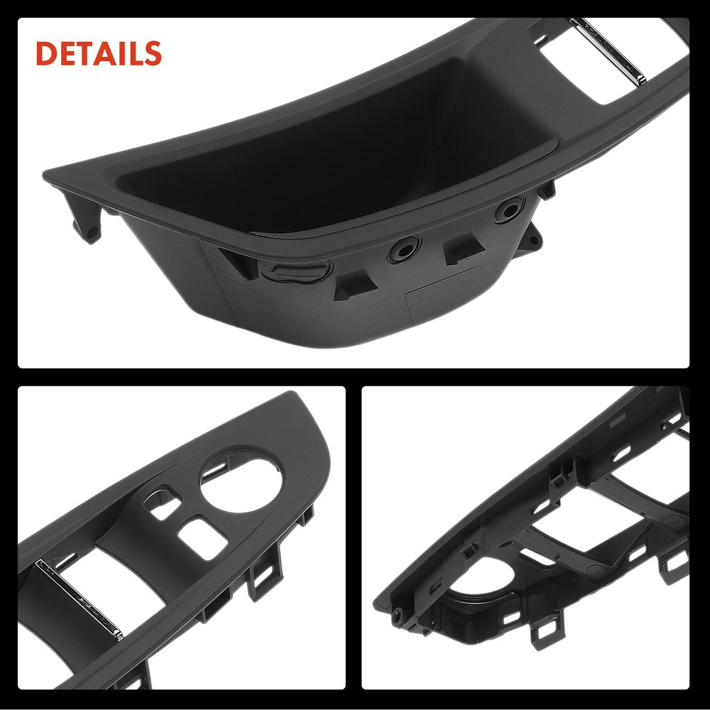 Front Left Black Interior Door Handle Window Switch Armrest Panel for BMW F10 M5