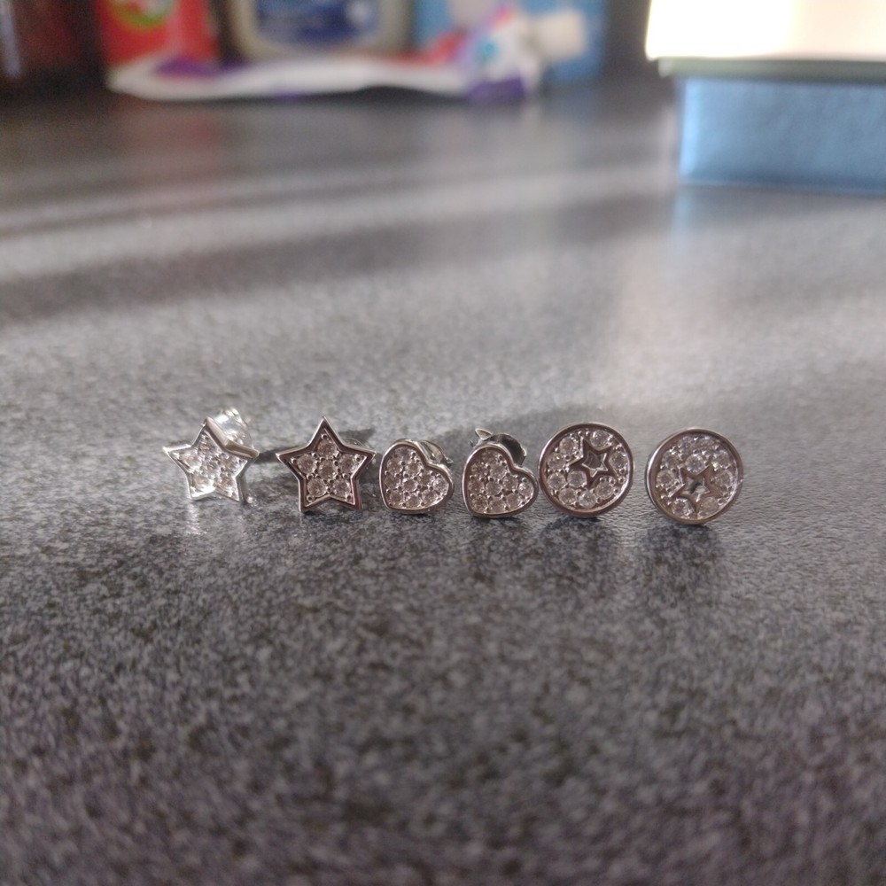 Silver Plated Earring Set