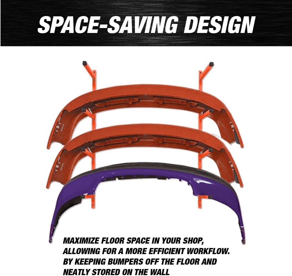  LAUCO Wall Mounting Bumper Stand - Auto Bumper Storage Rack - Storage - 4572