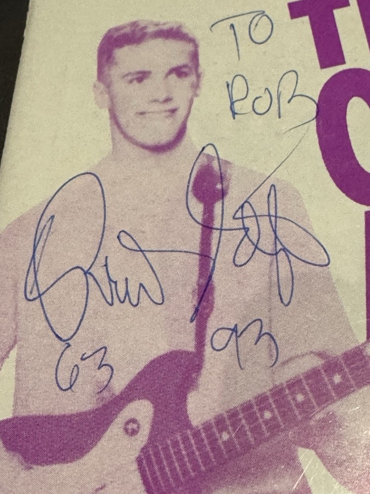 Brian Setzer Signed Program 1993 Classic American Guitar Show