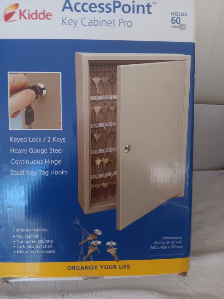 KIDDE 1802 Key Control Cabinet,60 Keys,Digital 40CH39