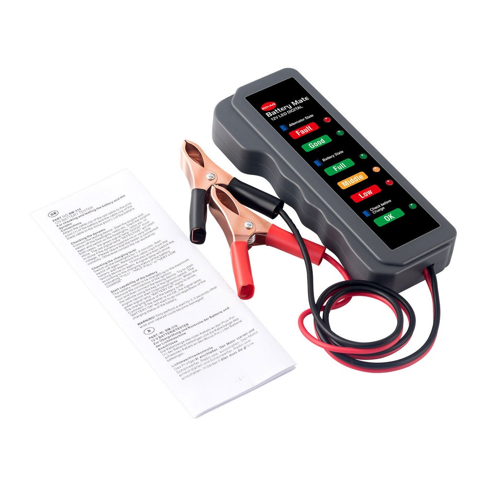 12V Car Battery Load Tester Charging System Alternator Analyzer Digital Analyzer