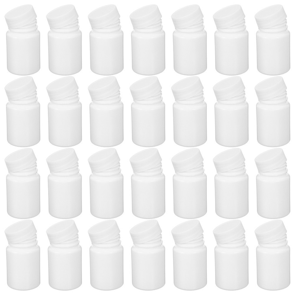 100 Pcs Empty Plastic Bottles Medicine Container Capsule Mini Pill