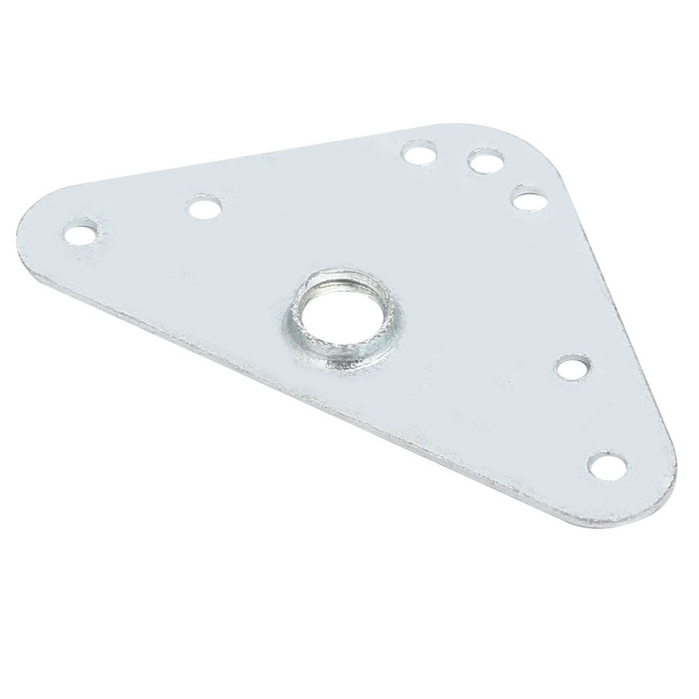 triangle iron shape corner flat corner plate connector bracket silver 2pcs