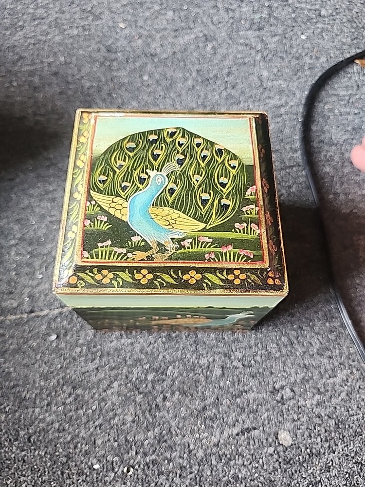 Peacock Trinket Box