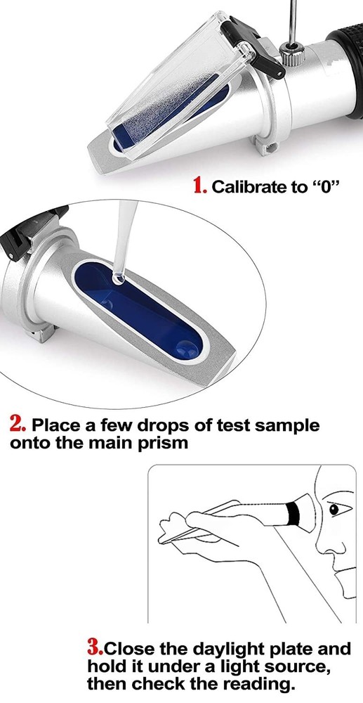 "Hand Held 0-40% DEF AdBlue Urea Refractometer Tester for Urea Concentration in