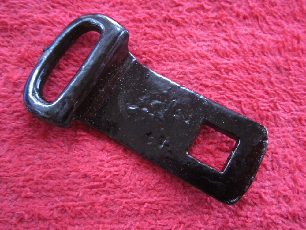 3 VINTAGE HORSE HAMES HARNESS STRAP LOOP HARDWARE TACK UNKNOWN PART, NOS