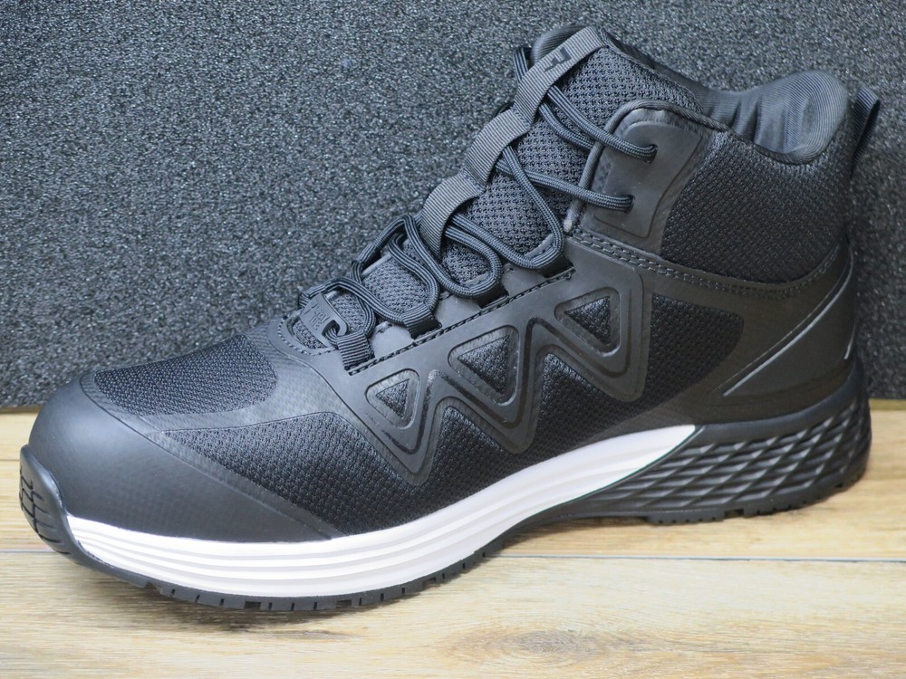 Bates Rush Mid Work Composite Toe Black/White *E09100