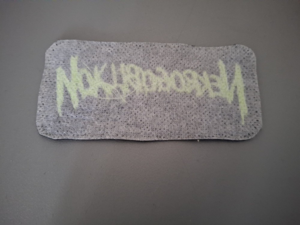 Glow In The Dark Nekrogoblikon Band Patch Black And Green