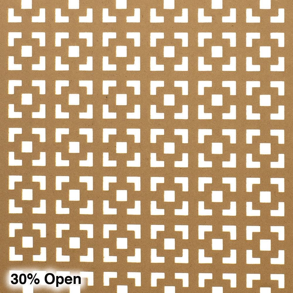 Outwater 6' x 2' Unfinished Decorative MDF Cabinet Panel Insert 30% Open