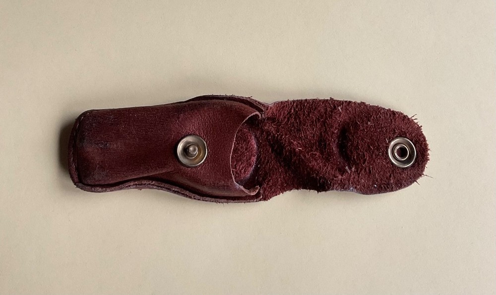 Vintage Folding Scissors with Leather Case, Marks ITALY