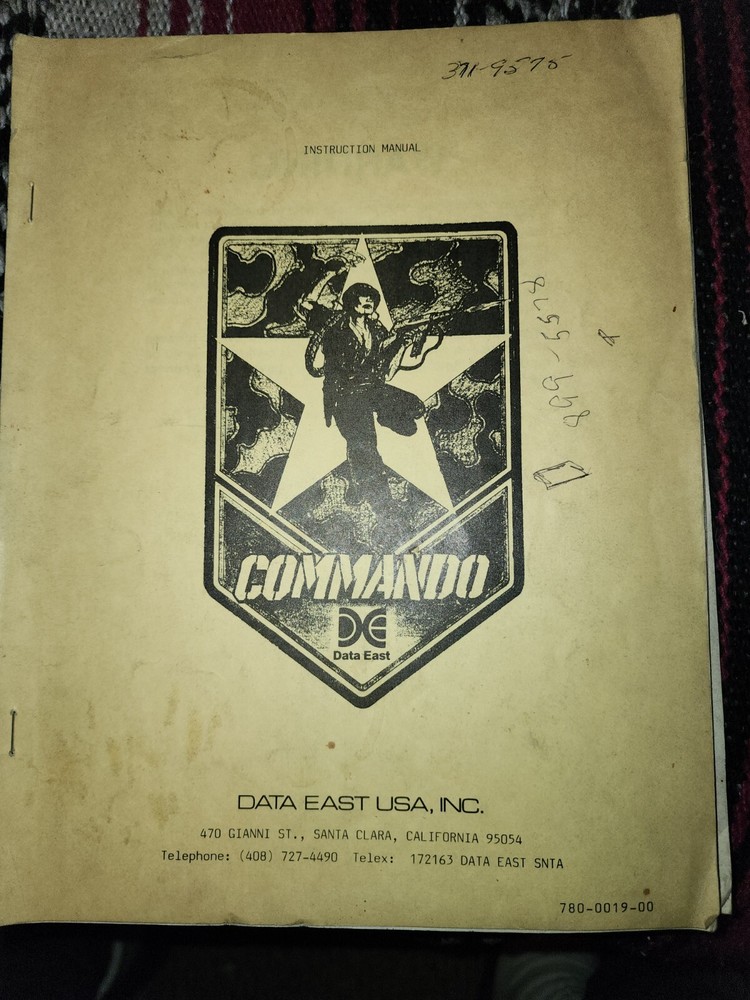 Commando Arcade Manual Data East