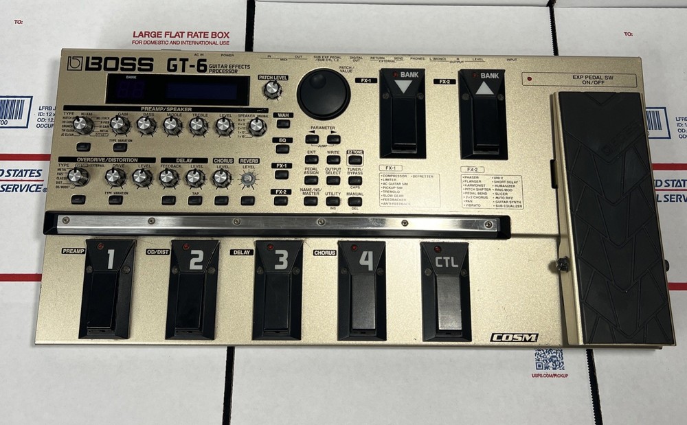 Boss GT-6 Guitar Effects Processor  UNIT ONLY - SAME DAY SHIP - 100% WARRANTY
