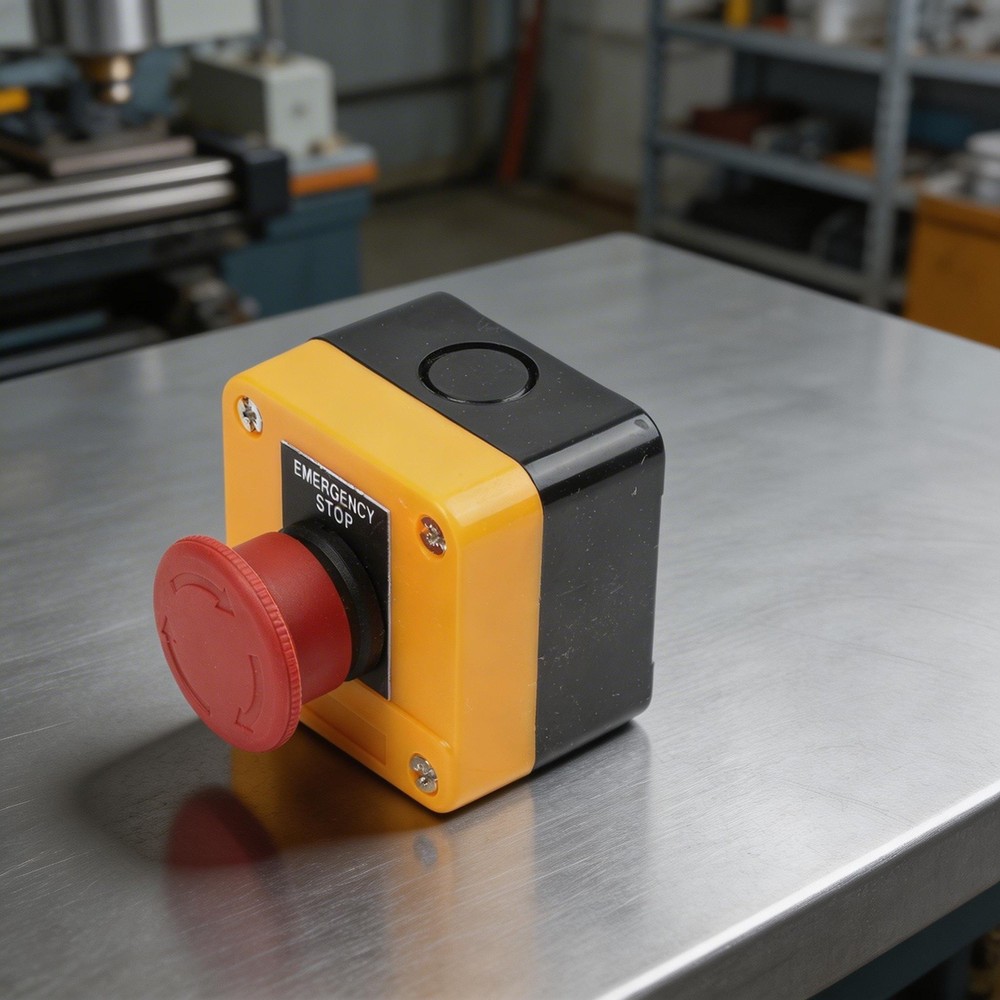 Latching 10A Stop Button Switch 1NC for Automatic Control Circuit Applications