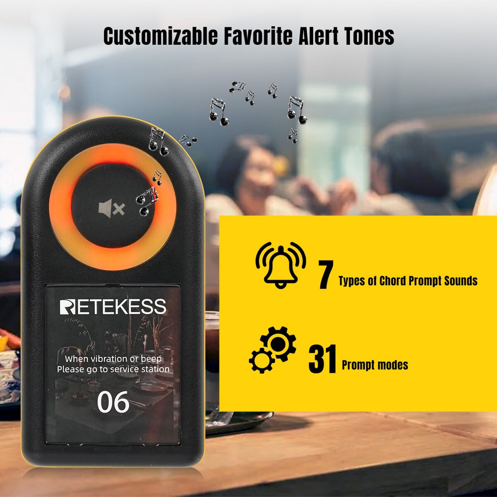 RETEKESS TD169 wireless calling system pager for restaurant PC function 20 Pager