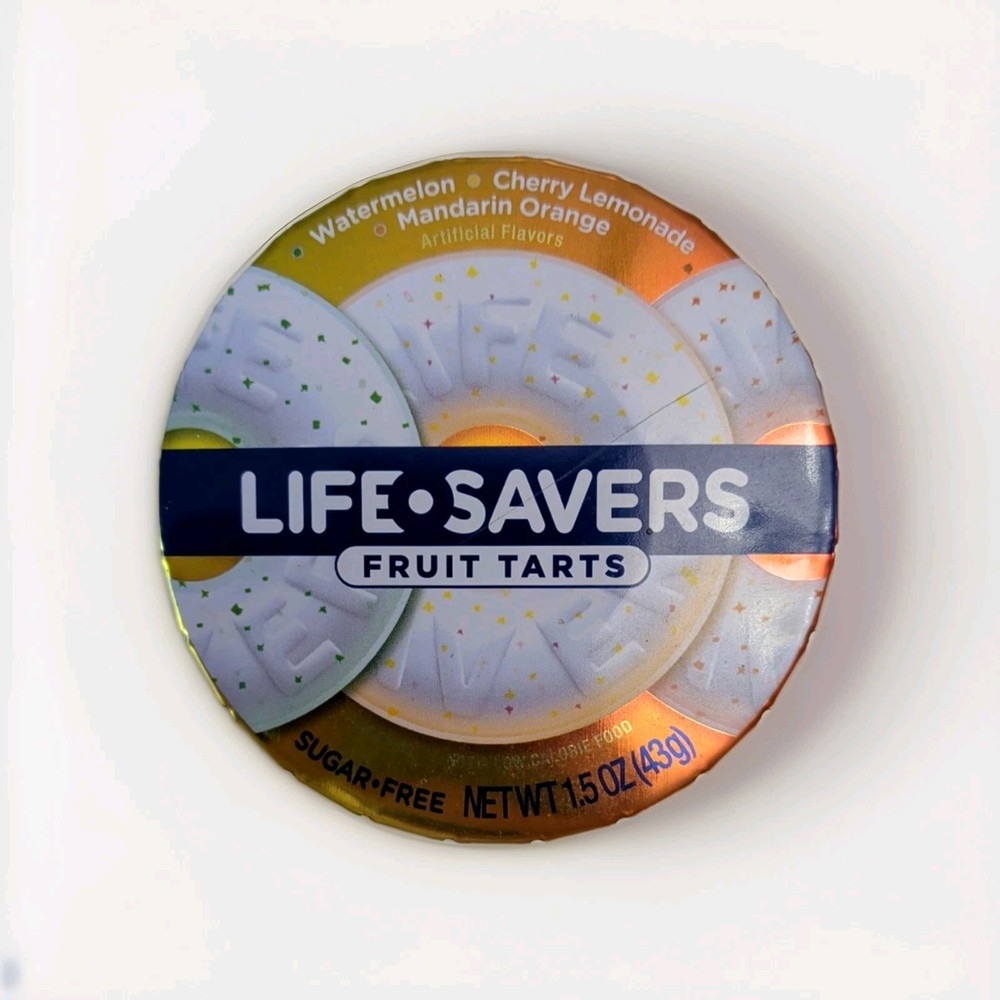 2006 Collectible Life Savers Push Top Open/Side Squeeze Close Candy Tin (EMPTY)