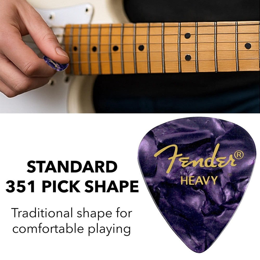 Fender Premium Picks Sampler - 12 Pack (Thin, Medium, Heavy Gauges)