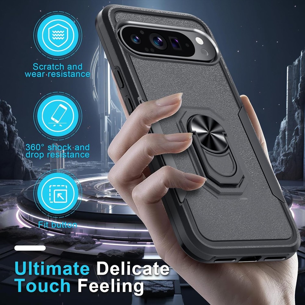 for Google Pixel 10 Pro XL Case with Screen Protector and Camera Lens Protector,