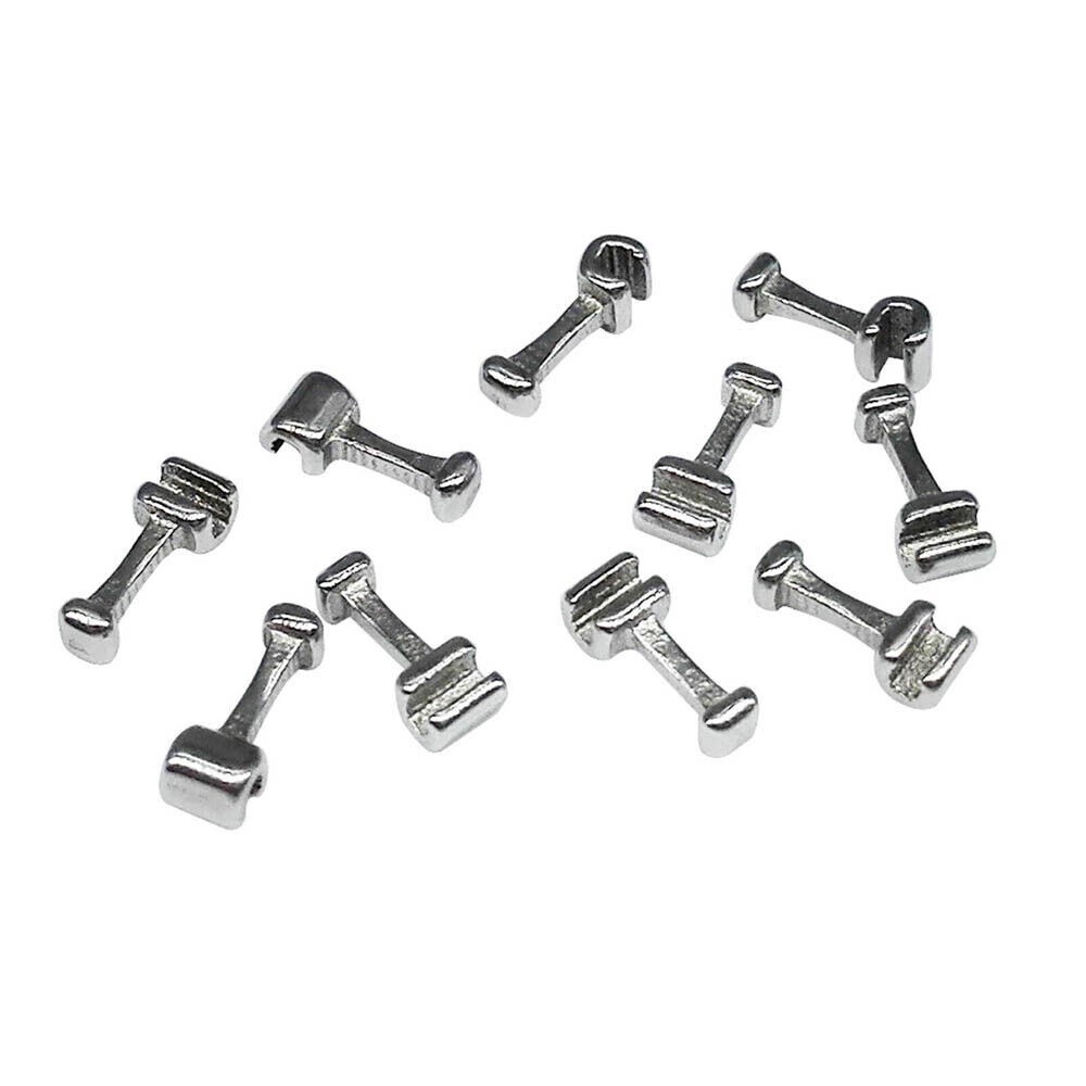 50Pcs Dental Ortho Stainless Steel For Rectangular/Round Wire Crimpable Hook