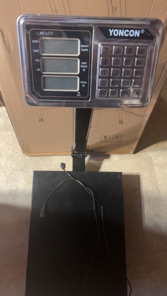 Digital Industrial Platform Scale for Packages, 661lb Weight Shipping Scale, ...