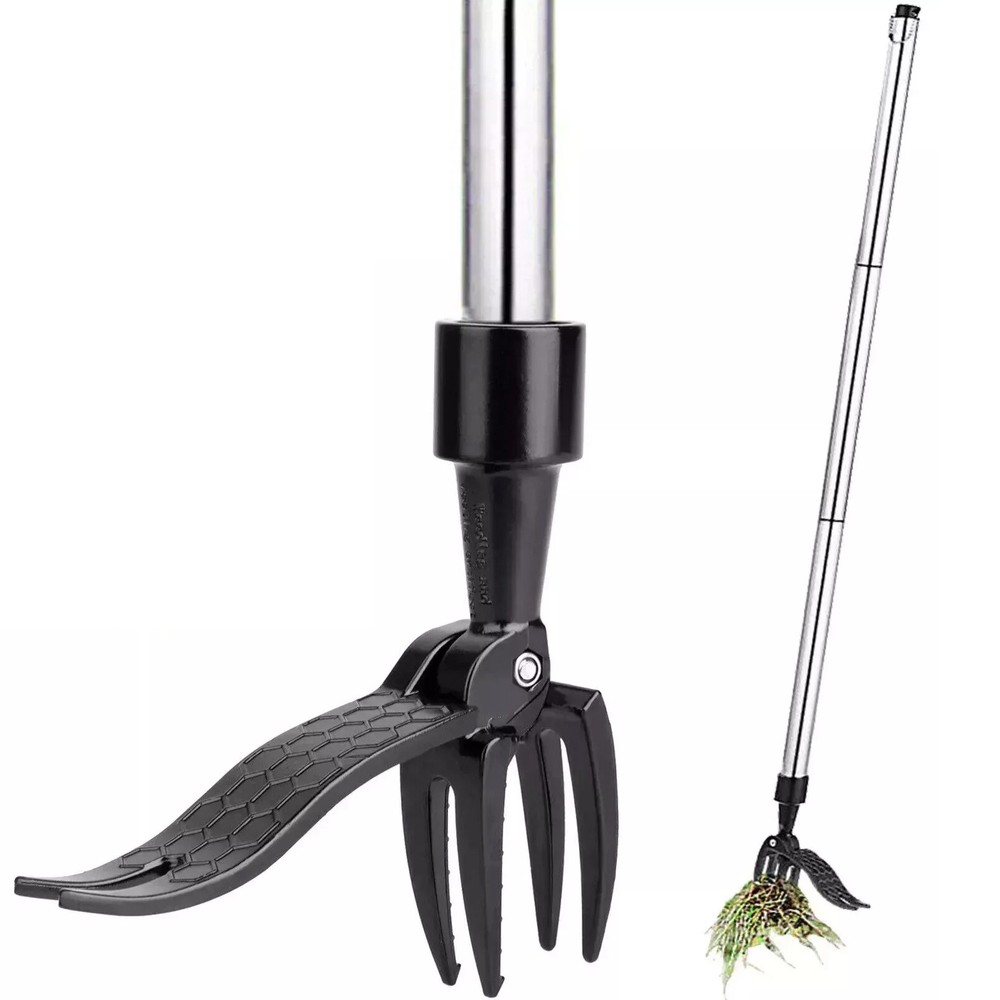 Weeder puller Stand Up Weed Tool Handle Claw Garden Outdoor Root Remover Killer