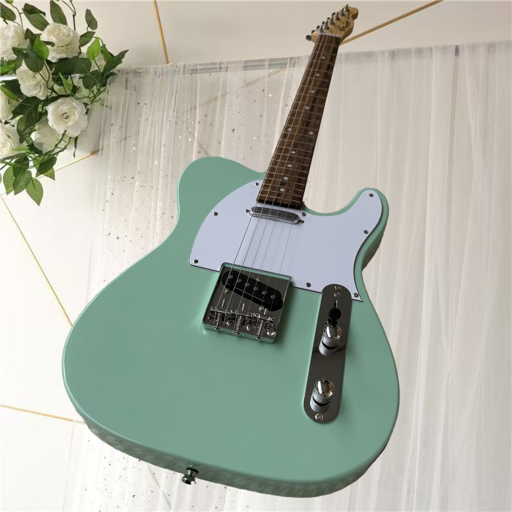 エレキギター、新品、カラーグリーン、送料無料、空輸、高品質、音質優美、6弦