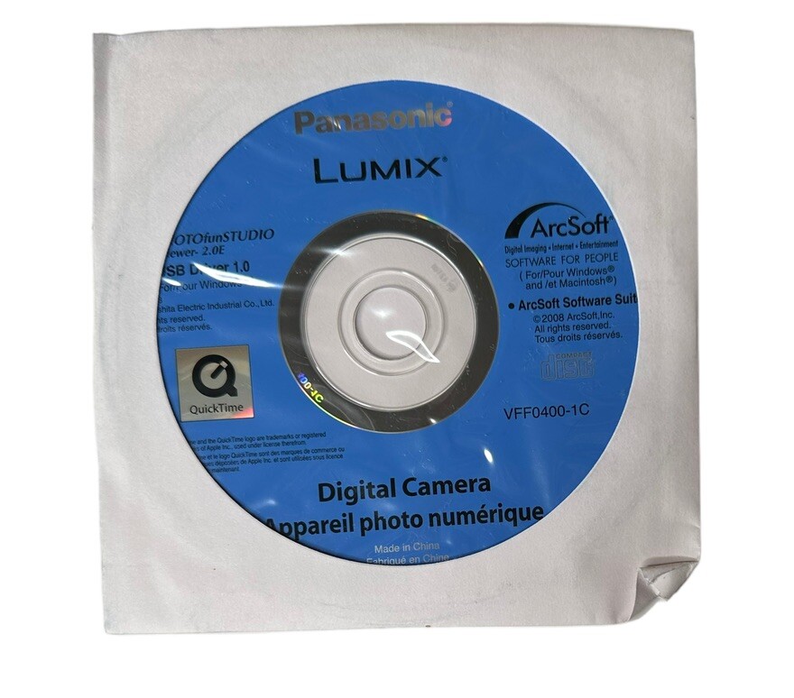 Panasonic Lumix DMC-LS80 Camera Driver Software Disc 2008 PHOTO FunStudio USB