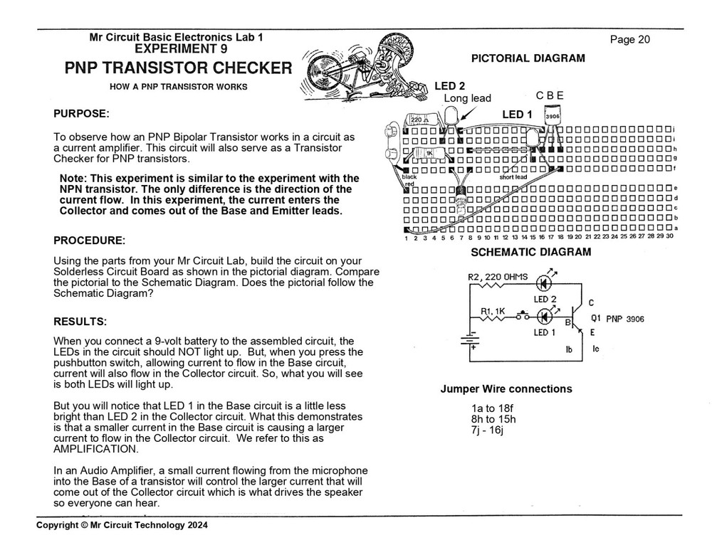 MC1-10 ** Mr Circuit Science ** Experiment Kit -How A Two-Transistor Osc Works