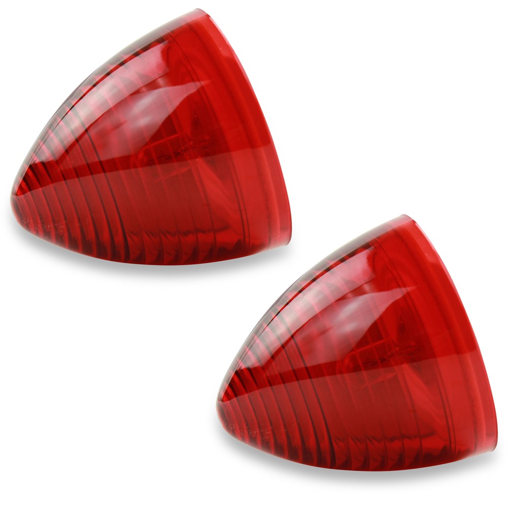 (2) 2.5" Incandescent Red Marker Light Beehive, Retro: Car, Truck, Motorcycle