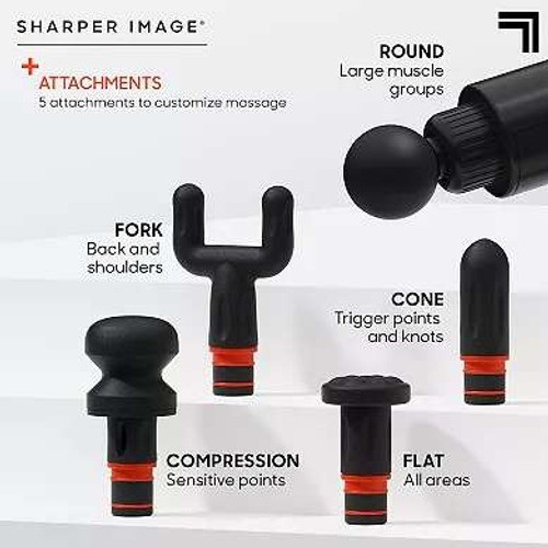 Sharper Image Powerboost® Deep Tissue Percussion Massager-New in Box