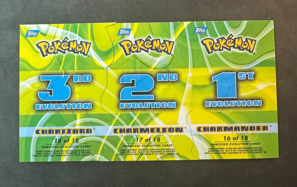 Pokemon TOPPS Advanced Challenge - DIECUT complete 18/18 - EXCELLENT +Charizard