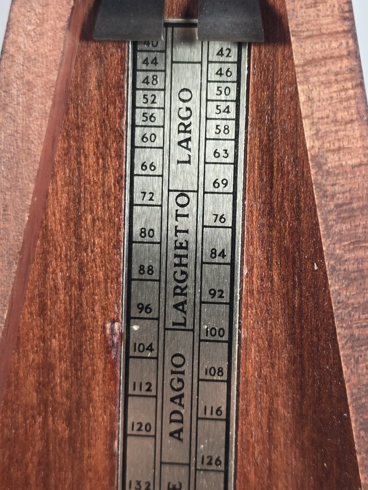 Seth Thomas Metronome Rhythm Windup Pyramid EUC