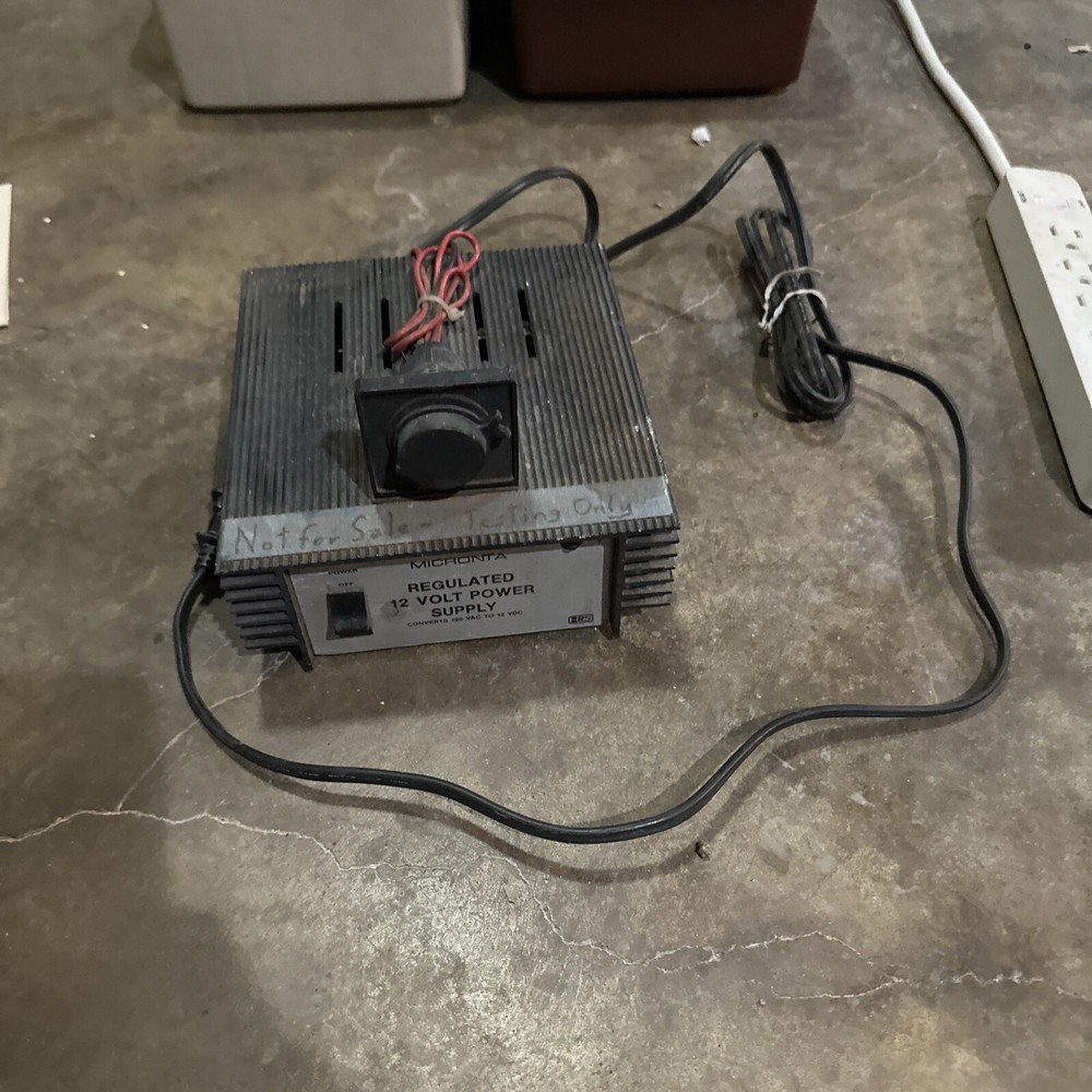 Micronta Regulated 12 volt Power Supply No. 22-120A Convert    #PC