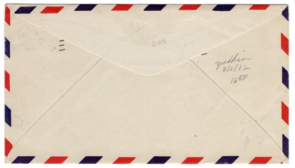 C19 Winged Globe 6c Airmail FDC 1934 - J.A. Roy