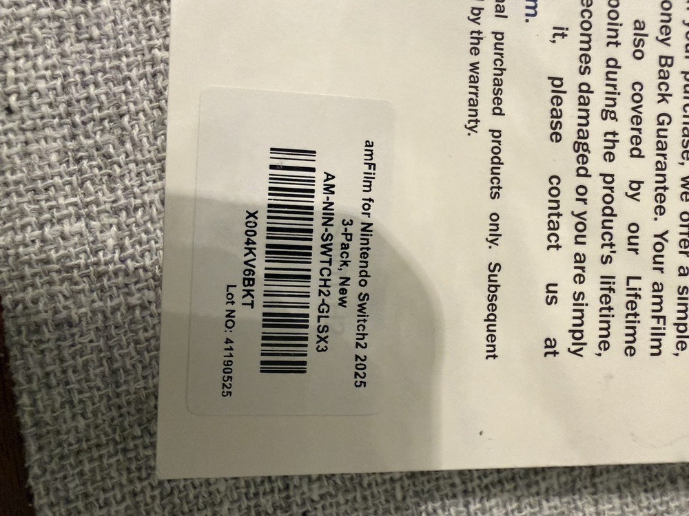 amFilm Nintendo Switch Lite Screen Protector - 3 Count