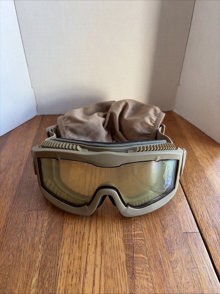 Lancer Tactical Sand Brown Airsoft Goggles