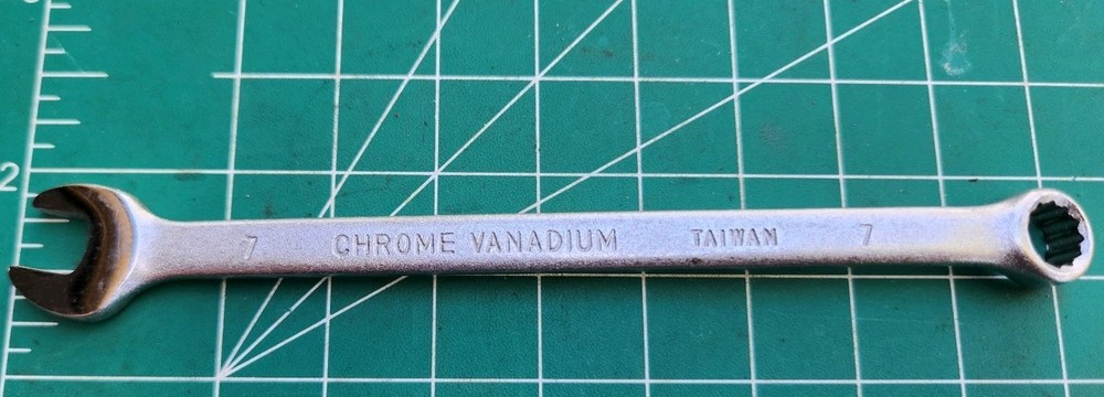 Task Force 7mm Combination Wrench Chrome Vanadium Taiwan Metric Hand Tool