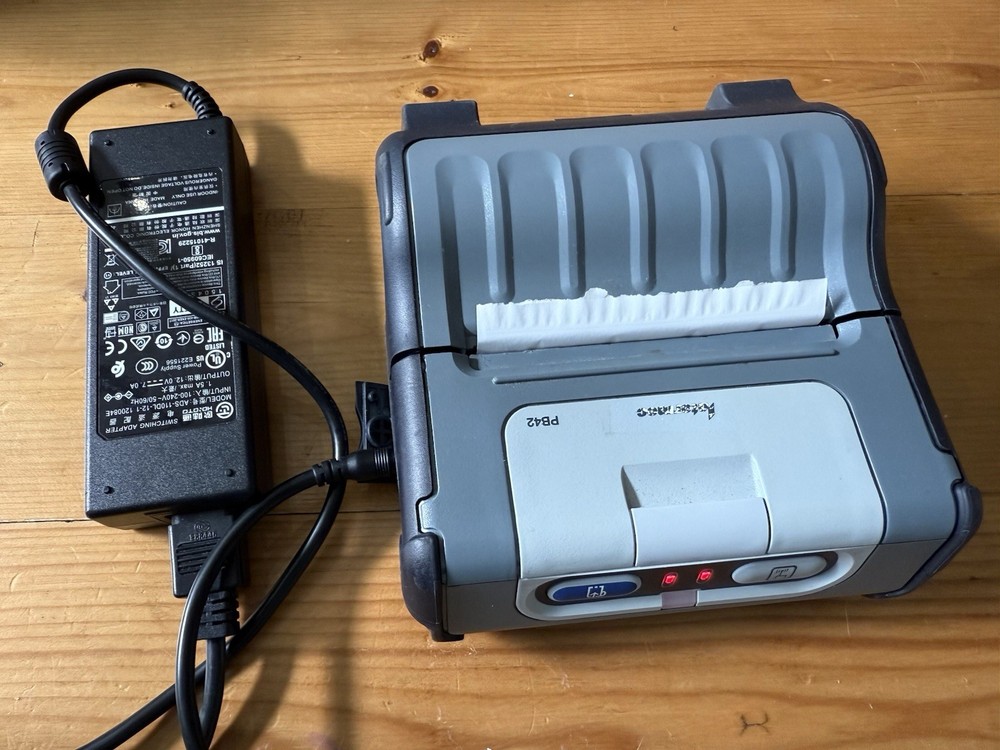 Intermec PB42 Mobile Thermal Receipt Label Printer Comes With Charger