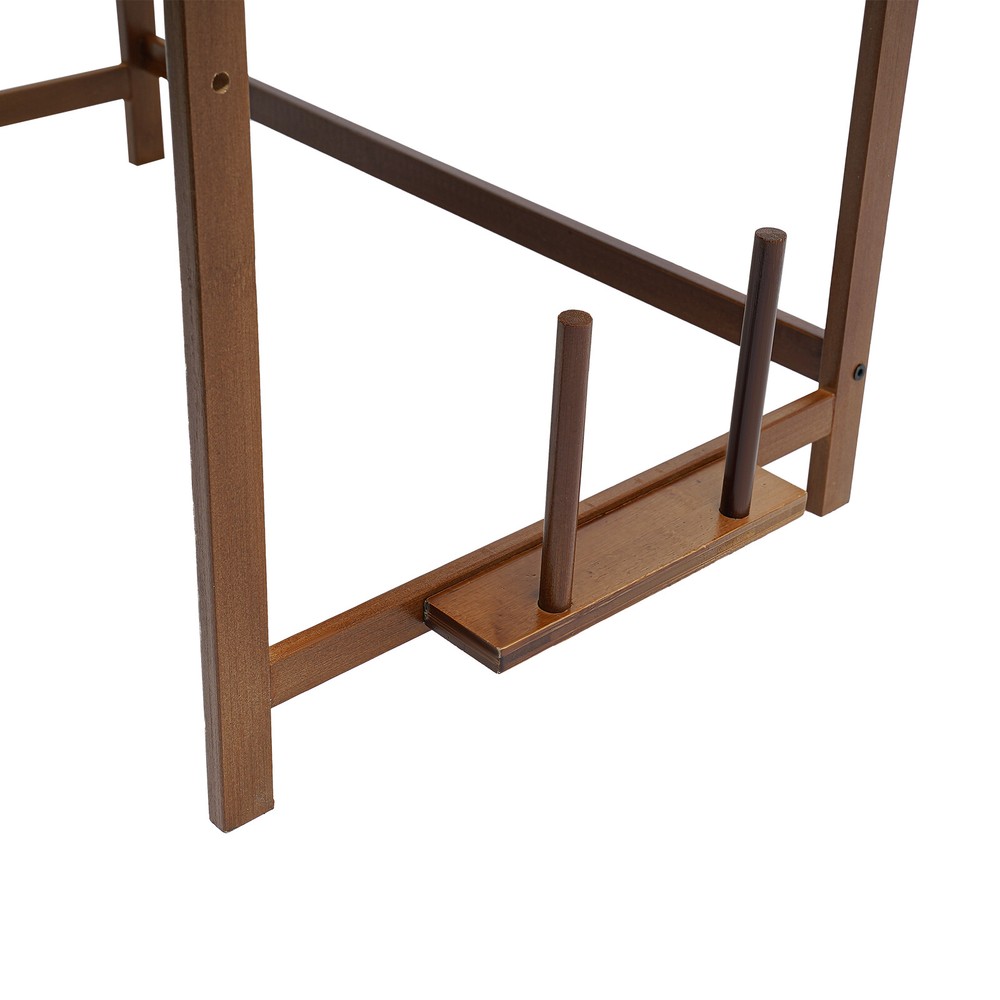 2 Tier 4 Hook Kitchen Storage Rack for Microwave Oven Stand Shelf Organizer