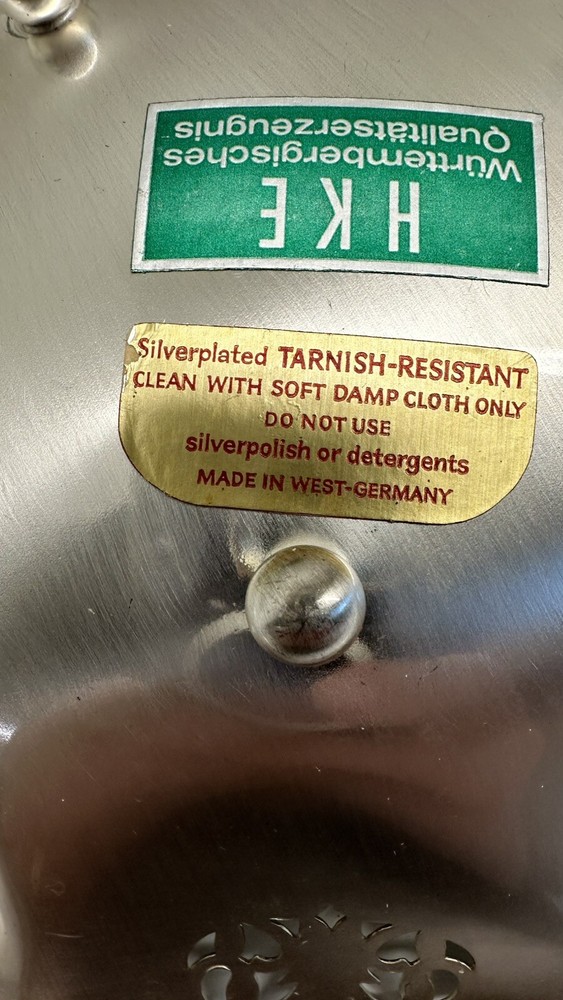 HKE Silveplated 8” Candy Dish