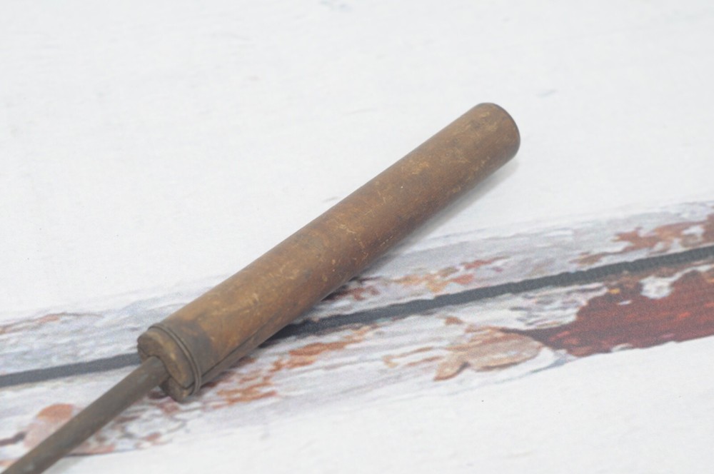 Antique Soldering Irons Copper Head, Wood Handle, Blacksmith Tool Primitive Tool