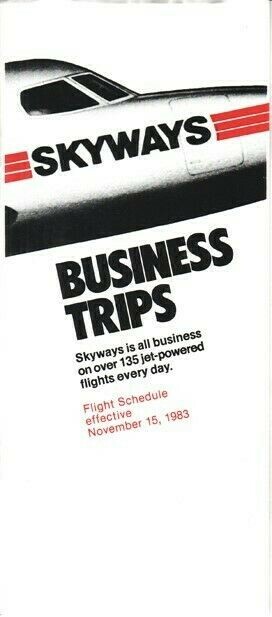 Skyways timetable 1983/11/15