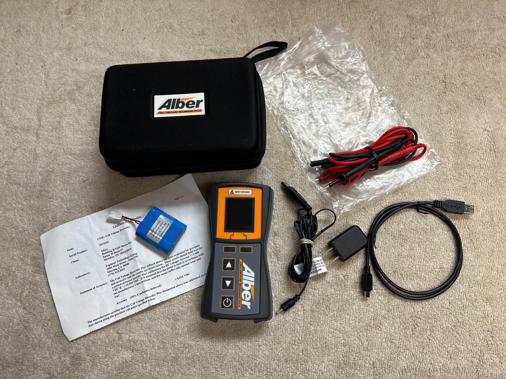 Alber Cell Voltage Recorder Plus - Handheld Cell Voltage Tester CVR+