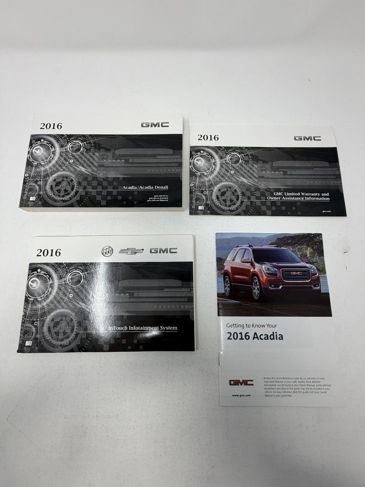 2016 GMC Acadia Owners Manual OEM Set