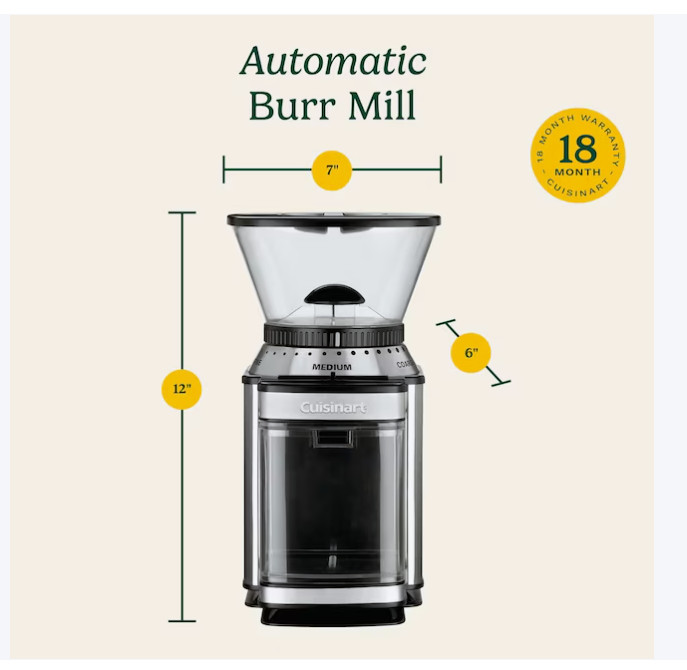 Cuisinart Coffee Grinder – Electric Burr & Blade Options